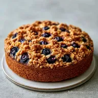 Plush Blueberry Sour Cream Coffee Cake