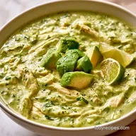 Slow-Cooked Chicken Avocado Lime Soup
