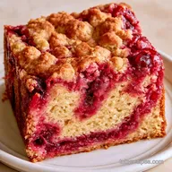 Cranberry Swirl Coffee Cake with Lemon