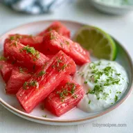 Honey Lime Watermelon Fries in 40 Minutes