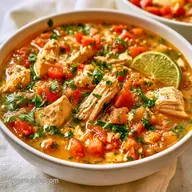 Lime Cilantro Chicken Soup in 45 Minutes