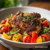 One Pan Roasted Chicken and Vegetables