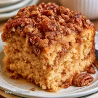 Old Fashioned Pecan Sour Cream Coffee Cake