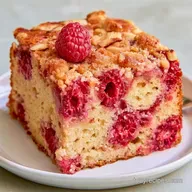Raspberry Almond Coffee Cake with Sour Cream