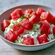 Watermelon Yogurt Dip in 5 Minutes
