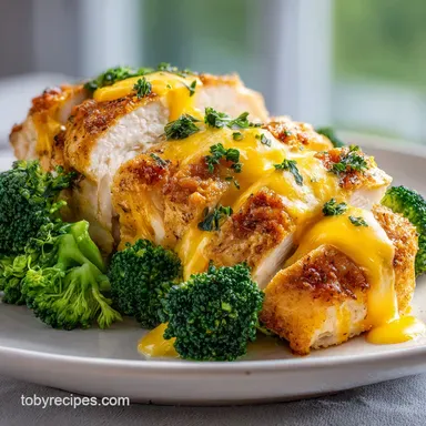 Broccoli Cheese Chicken Breast for 4