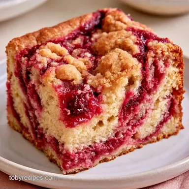Cranberry Swirl Coffee Cake for 16 Slices Recipe Card