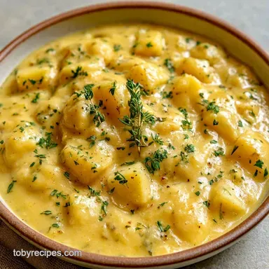 Creamy Crockpot Potato Soup Recipe Card