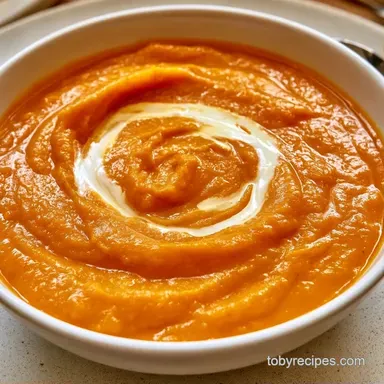 Creamy Squash Soup in 30 Minutes Recipe Card