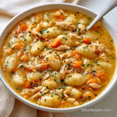 Crockpot Chicken Gnocchi Soup for 6 Recipe Card