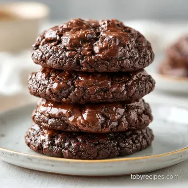 Fudgy Chocolate Cookies with Dark Cocoa Recipe Card