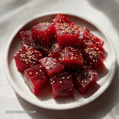 Tuna Poke Bowl Recipe for 4 Servings Recipe Card