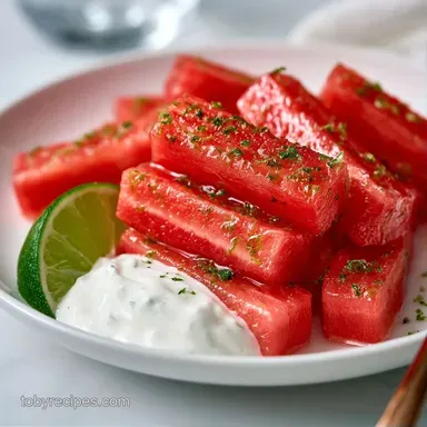 Honey Lime Watermelon for 4 Servings Recipe Card
