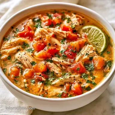 Lime Cilantro Chicken Soup in 45 Minutes Recipe Card