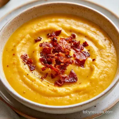 Loaded Potato Soup in 45 Minutes Recipe Card