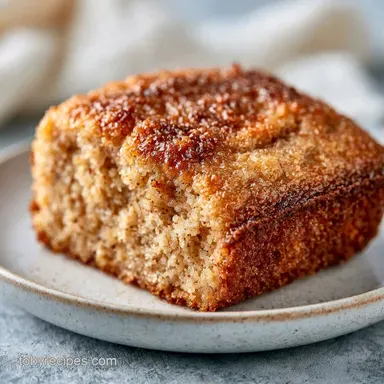 Banana Coffee Cake with Sandy Crust Recipe Card