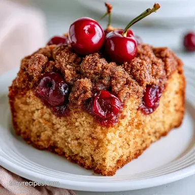 Cherry Coffee Cake in 60 Minutes Recipe Card