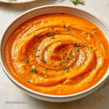 Creamy Roasted Butternut Squash Soup Recipe Card