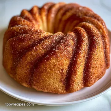 Bundt Coffee Cake with Sour Cream Recipe Card