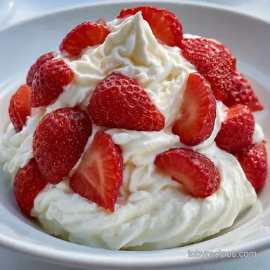 Strawberry Yogurt Dip in 10 Minutes Recipe Card
