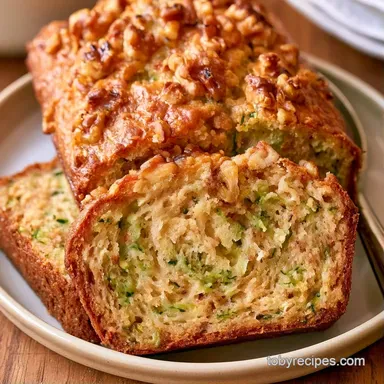Zucchini Nut Bread for 10 Servings Recipe Card