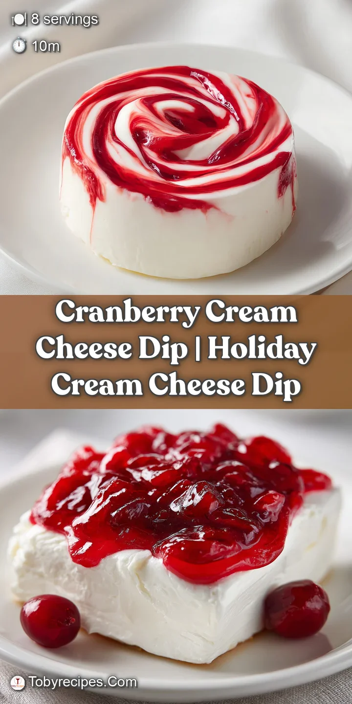 Close-up of a crisp cracker scooping thick creamy white cheese and a glossy, ruby-red cranberry preserve swirl.