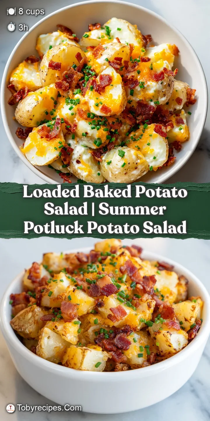 Close-up of a creamy, roasted potato piece coated in rich sauce with melted cheese and a tiny slice of green onion.