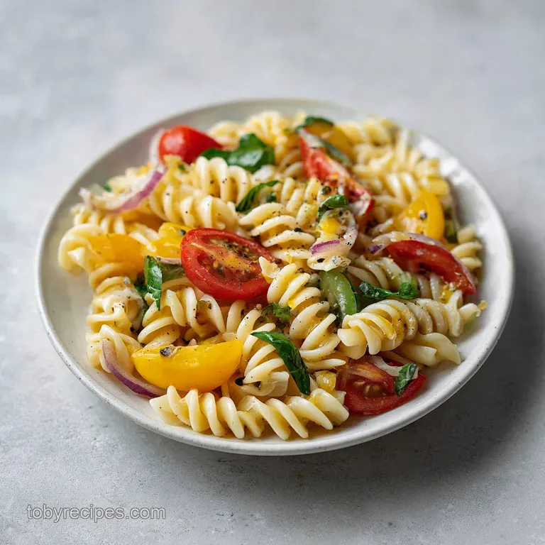 15 Minute Zesty Pasta Salad