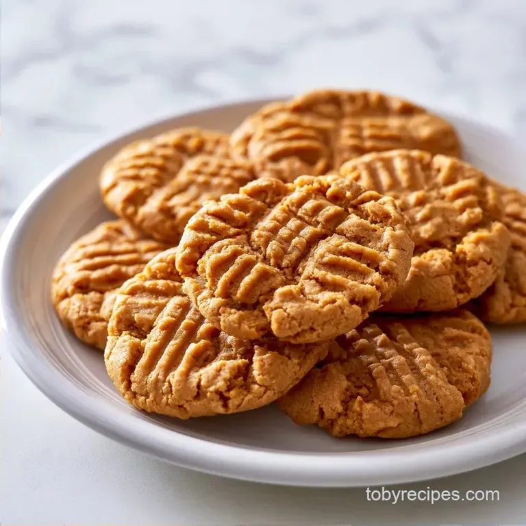 3 Ingredient Peanut Butter Cookies in 20 Minutes