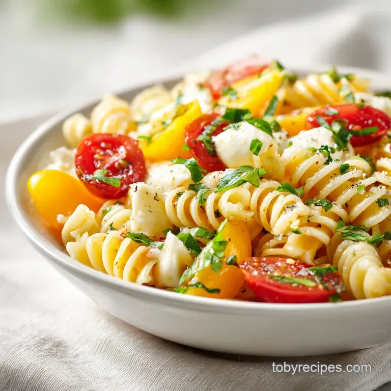 Caprese Pasta Salad: Fresh and Vibrant