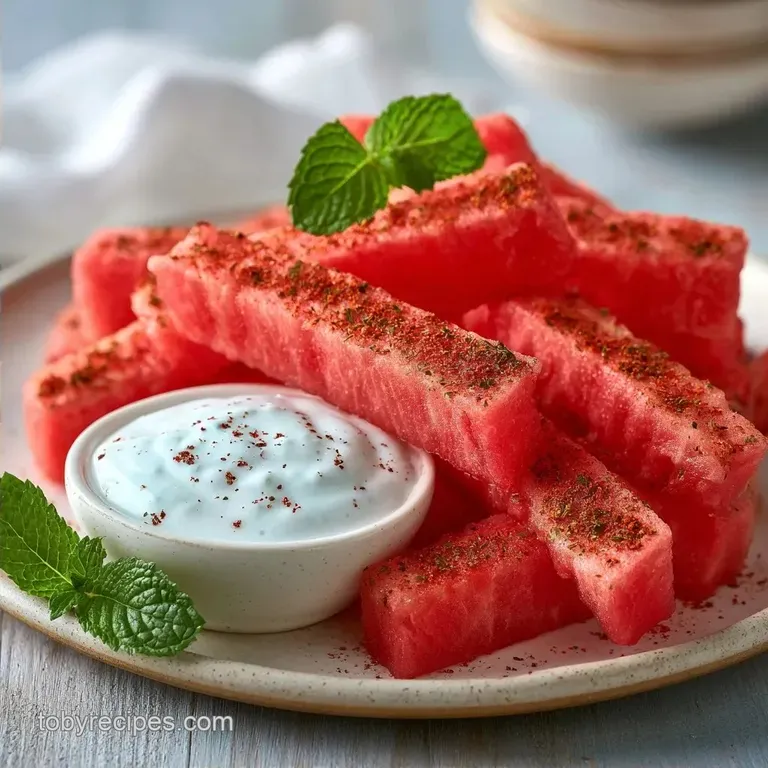 Chili Lime Watermelon Fries: Zesty and Crisp