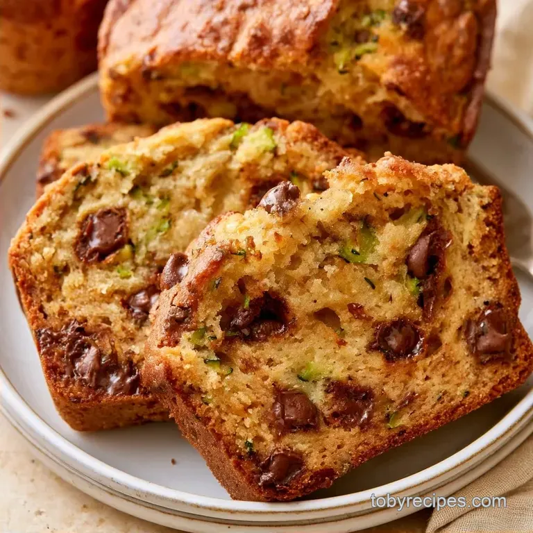 Moist Chocolate Chip Zucchini Bread