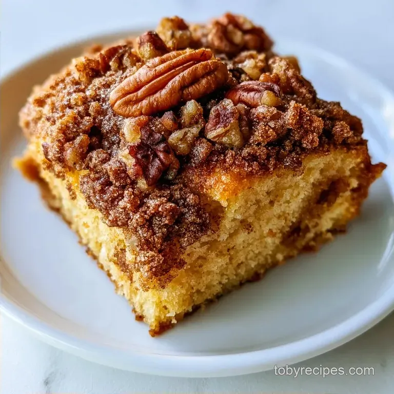 Cinnamon Streusel Coffee Cake with Sour Cream