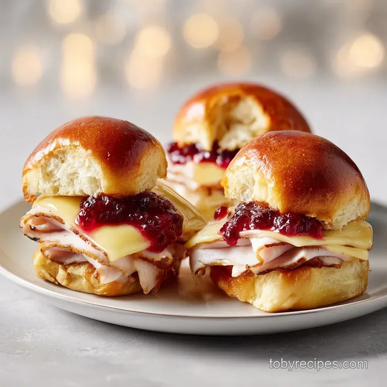 Cranberry Turkey Sliders: Buttery and Golden