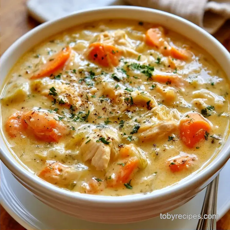 Creamy Chicken Pot Pie Soup