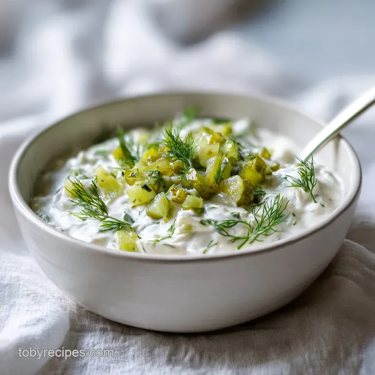 Dill Pickle Dip: Zesty and Homemade