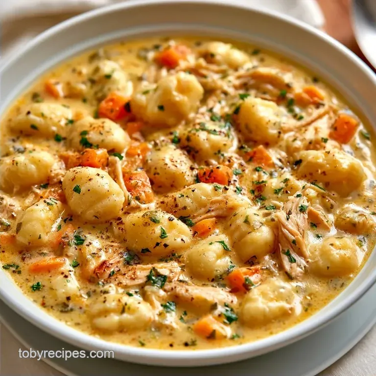 Crockpot Chicken Gnocchi Soup with Chicken Thighs