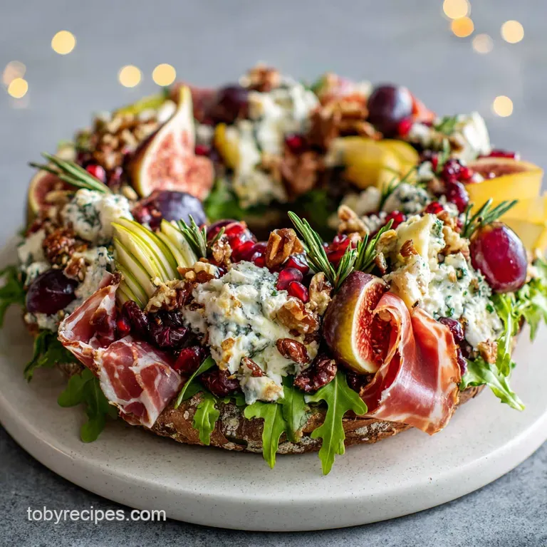 Individual slices of prosciutto draped over creamy mozzarella balls, artfully plated with fresh rosemary sprigs.