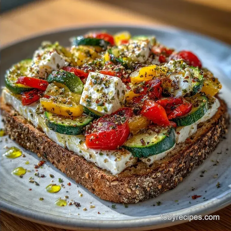 Greek Vegetable Sandwich: Whipped Feta Spread