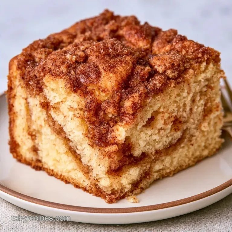 Tender Greek Yogurt Coffee Cake
