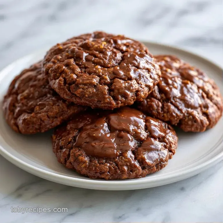 A stack of dark chocolate cocoa bites on a rustic linen napkin, accented by a small bowl of creamy peanut butter.