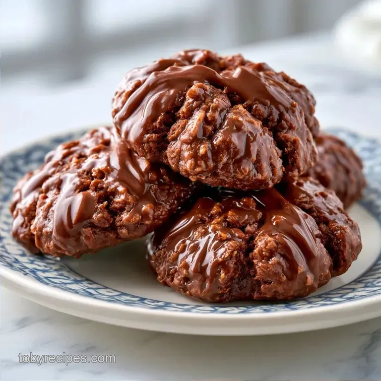 No Bake Simple Cookies: Chocolate Peanut Butter
