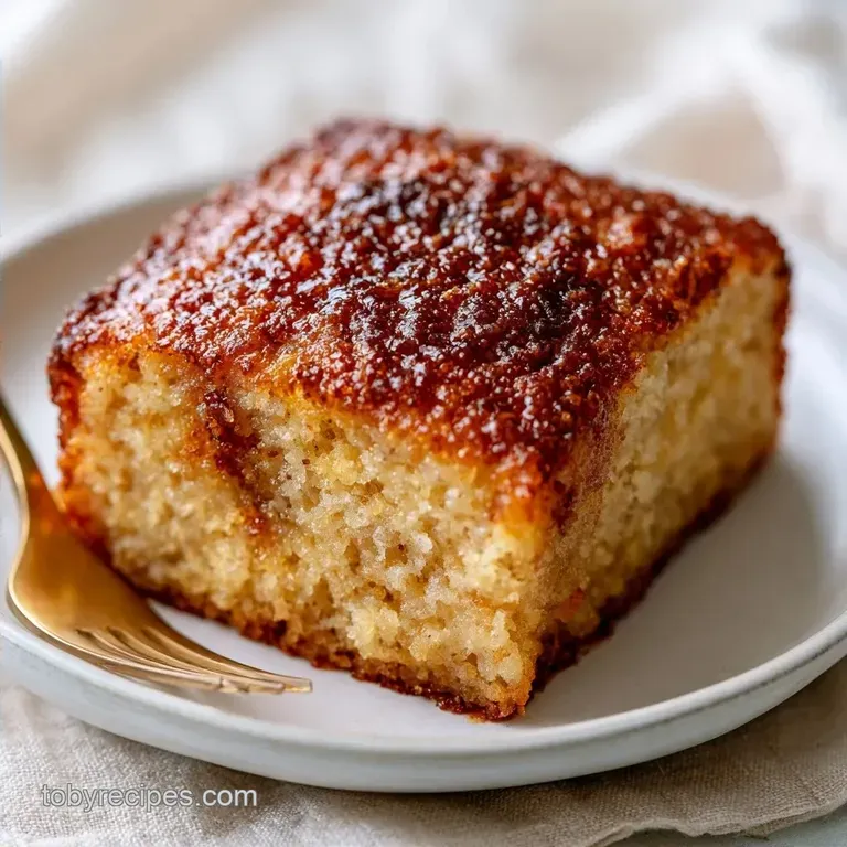 Old Fashioned Banana Coffee Cake with Sandy Crust