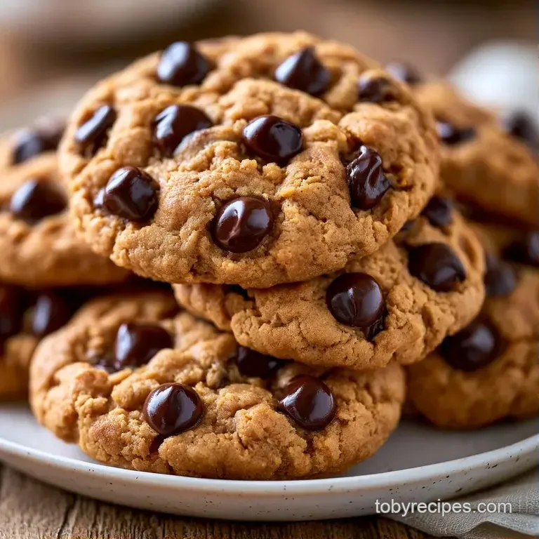 Golden-brown soft cookies stacked neatly on a white platter, garnished with a sprinkle of flaky sea salt.