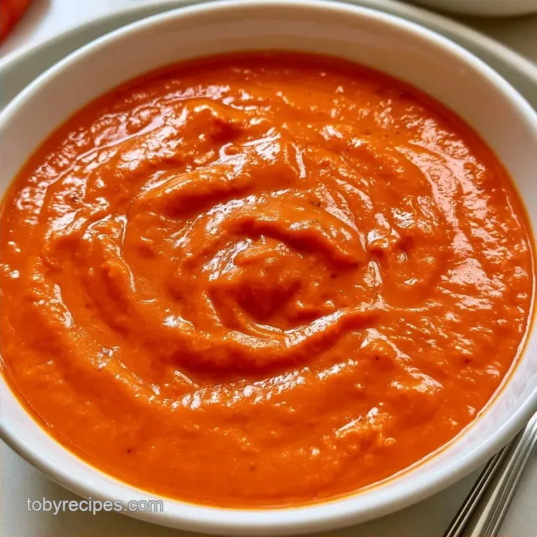 Creamy Roasted Red Pepper Soup