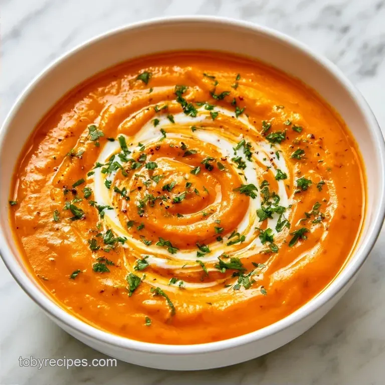 Velvety Roasted Sweet Potato Soup