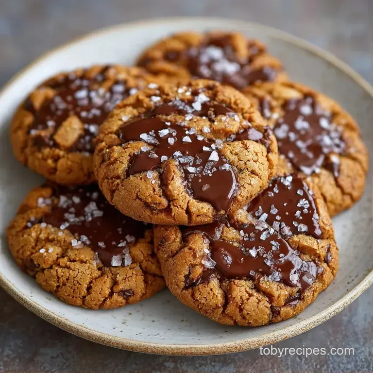Thin, golden-brown cookies stacked on a white ceramic plate beside a glass of cold milk and a linen napkin.