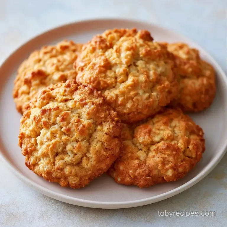 Three soft, buttery cookies stacked neatly on a pastel blue plate with a tall glass of cold milk beside them.