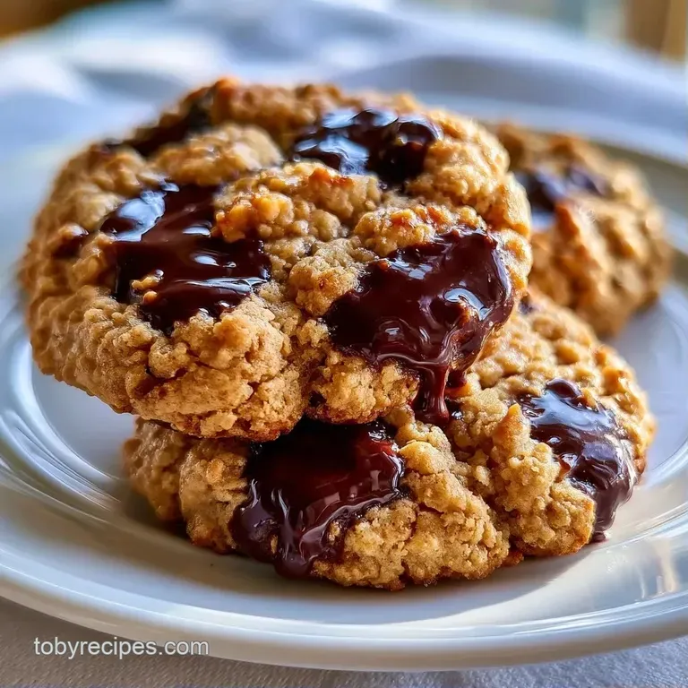 A neat stack of golden-brown cookies on a white ceramic plate, paired with a glass of cold, creamy milk.