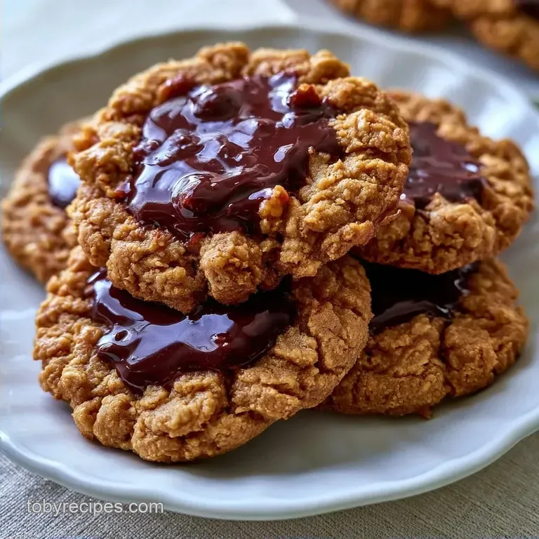 Soft PB Chocolate Cookies with Maple Syrup